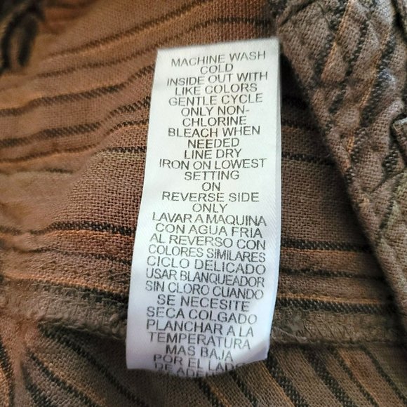 Democracy Shorts Absolution Olive Green Bermuda Fringe Edge Tie Size 2 JJ3070 - Picture 4 of 8